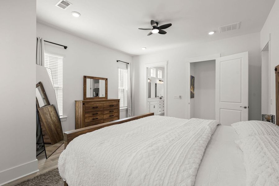 Furnished interior view inside a new home in Summerwind Crossing at Lakes of Cane Bay, Summerville (Image 31).