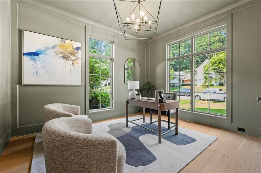 Furnished interior view inside a new home in , Atlanta (Image 27).
