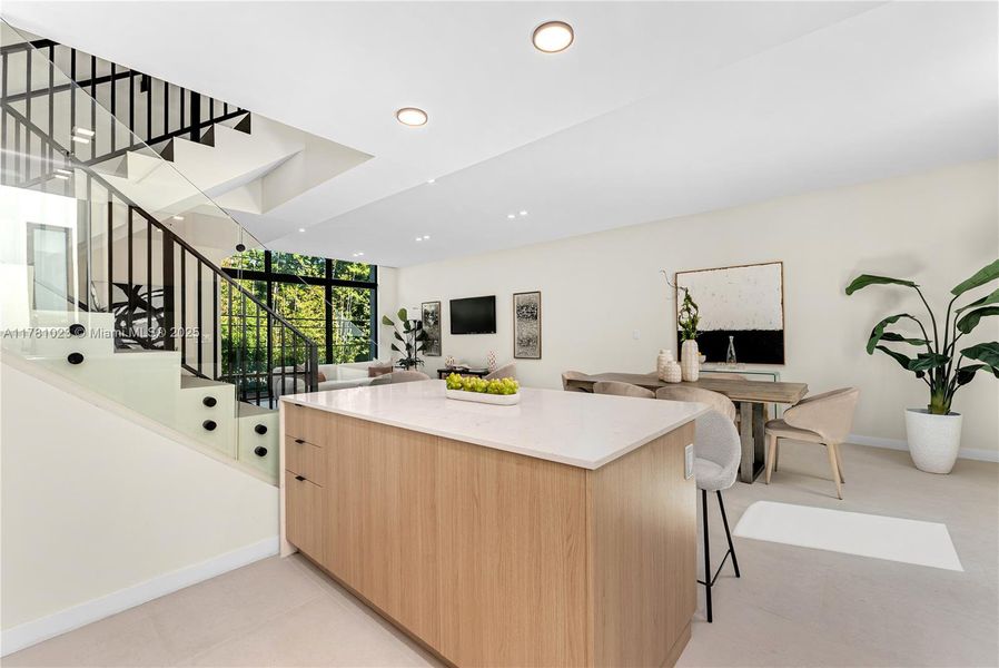 Furnished interior view inside a new home in , Miami (Image 12).