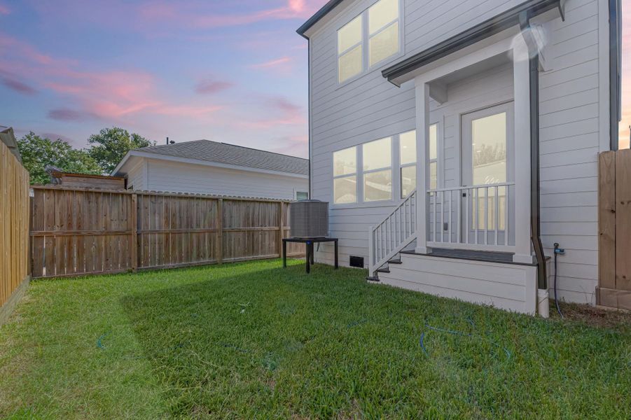 Exterior details and patio area of a home in , Houston (Image 21).