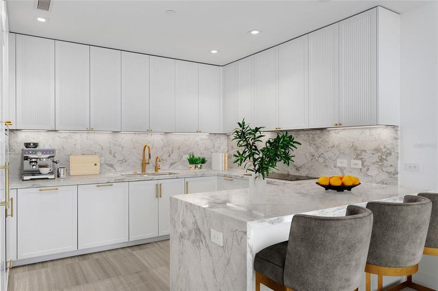 Furnished interior view inside a new home in , Tampa (Image 55).