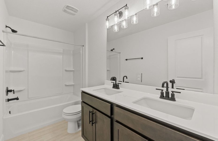 Furnished interior view inside a new home in Patterson Ranch, Georgetown (Image 9).