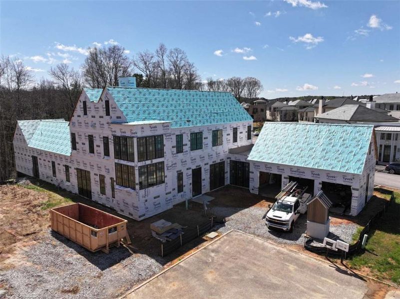 In-progress construction of a new home in , Fayetteville, GA (Image 4).
