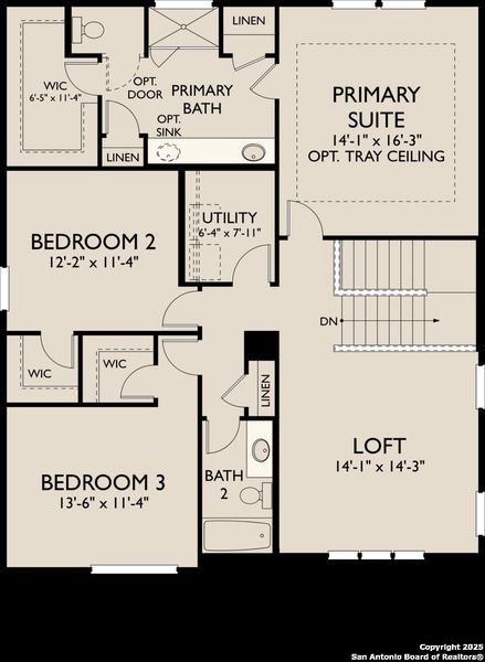 2D floor plan layout of this home in Enclave at Hennersby Hollow 50's, San Antonio, TX (Image 3). 2D floor plan layout of this home in Enclave at Hennersby Hollow 50's, San Antonio, TX (Image 3).