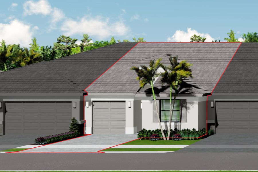 Representative exterior photo of a completed home built from the Areca by GL Homes in Valencia Parc at Riverland, Port St. Lucie, FL (Image 2).
