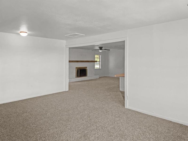 Open to den and kitchen Open to den and kitchen