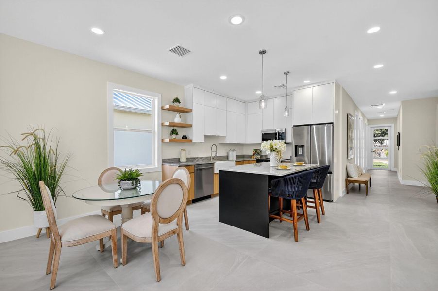 Furnished interior view inside a new home in , Jupiter (Image 43).
