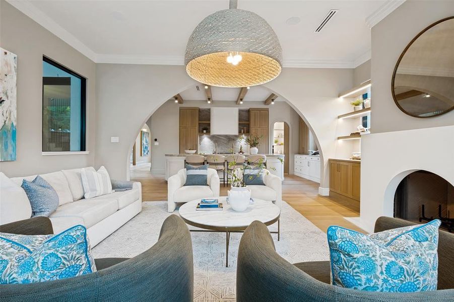 Furnished interior view inside a new home in , Dallas (Image 17).