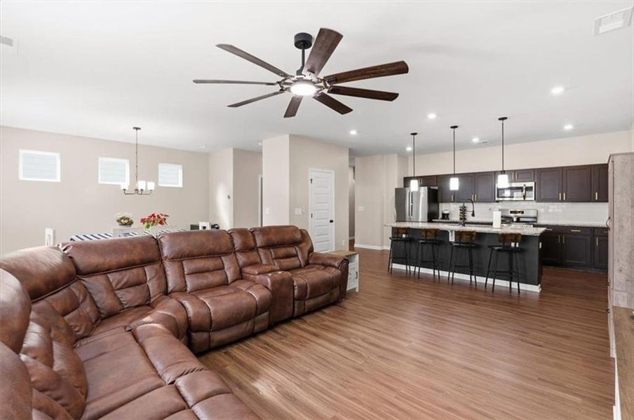 Furnished interior view inside a new home in , Cartersville (Image 19).