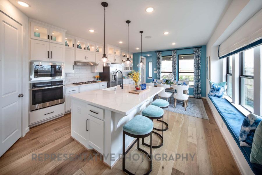 Furnished interior view inside a new home in Pomona, Manvel (Image 29).
