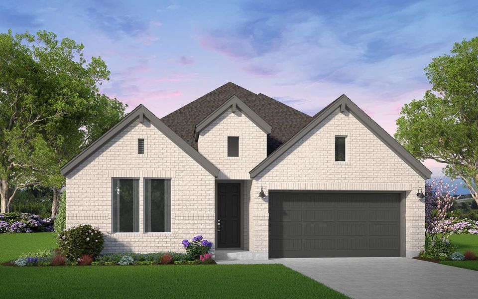 Representative exterior photo of a completed home built from the Bryn by Brookfield Residential in 50' Traditional Homes at Elyson, Katy, TX (Image 2). Representative exterior photo of a completed home built from the Bryn by Brookfield Residential in 50' Traditional Homes at Elyson, Katy, TX (Image 2).