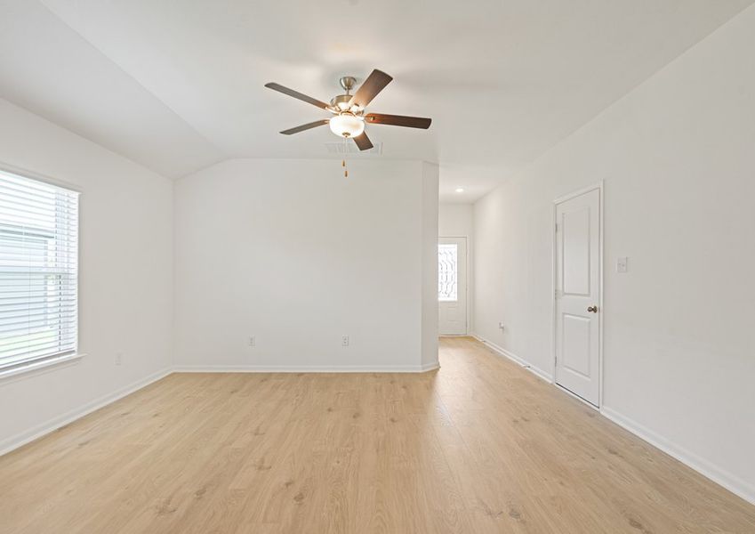 A spacious open concept