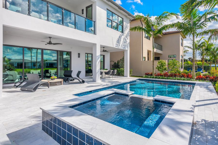 Representative exterior details of a home built from the Maldives by GL Homes in Lotus Edge, Boca Raton (Image 4).