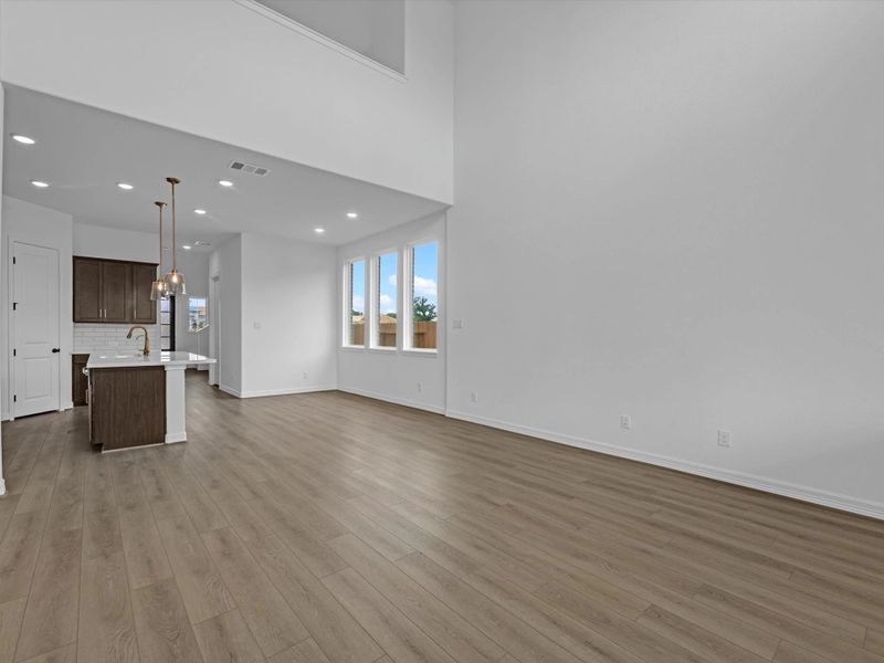 Gathering room. Sample product photo. Actual exterior and interior selections may vary by homesite. Photo may be virtually staged. Gathering room. Sample product photo. Actual exterior and interior selections may vary by homesite. Photo may be virtually staged.