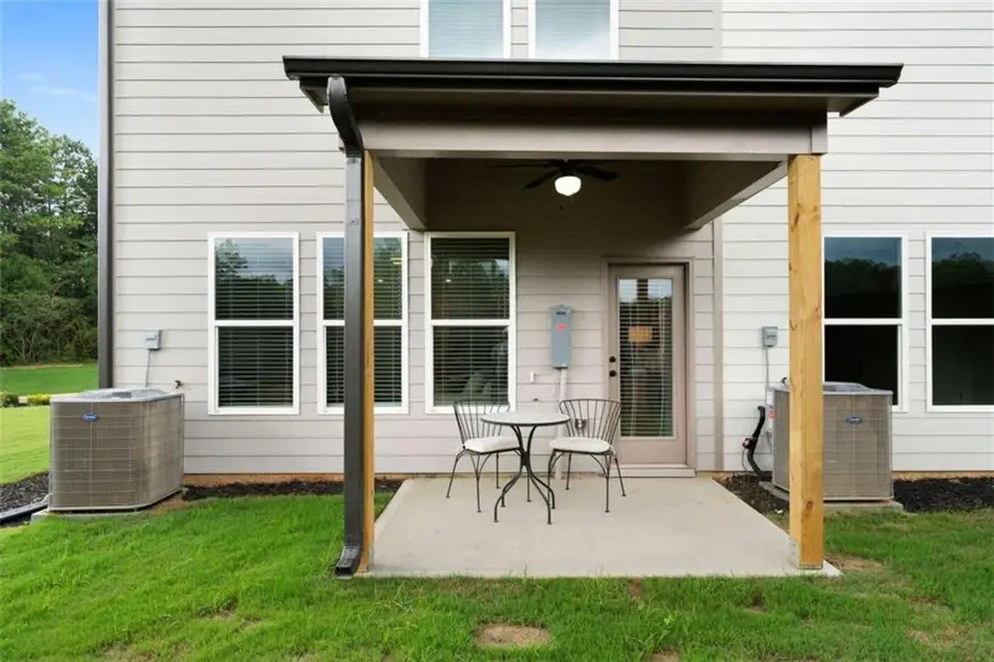 Exterior details and patio area of a home in , Cedartown (Image 4).