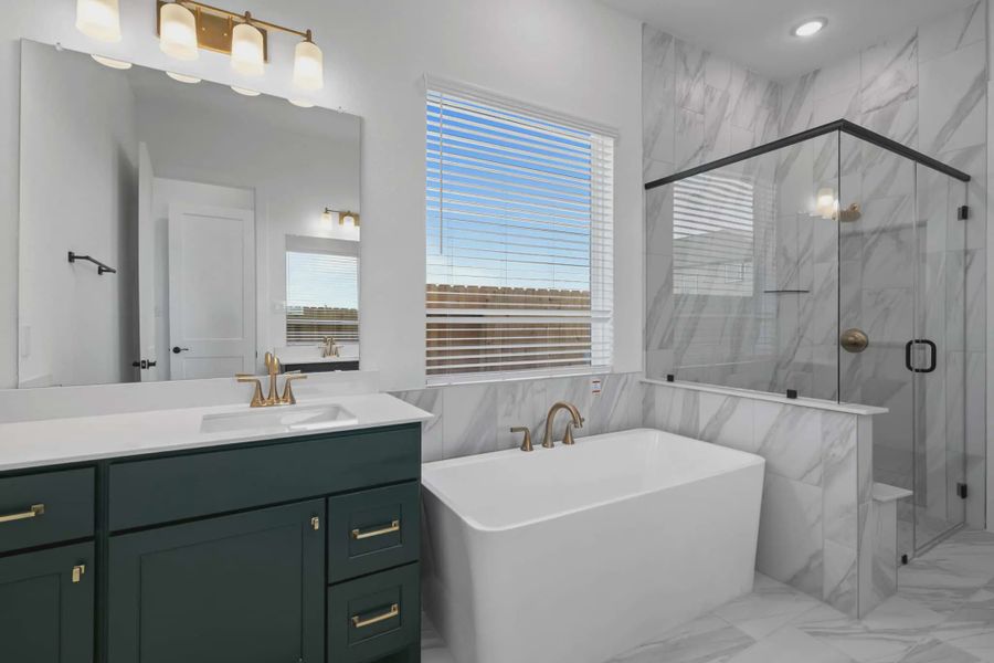 Representative furnished interior of a home built from the Mickelson by Chesmar Homes in Riceland Alley Loads, Mont Belvieu (Image 17).
