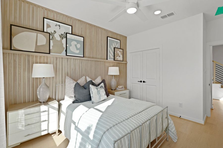 Furnished interior view inside a new home in Elyson 45' & 70', Katy (Image 32).