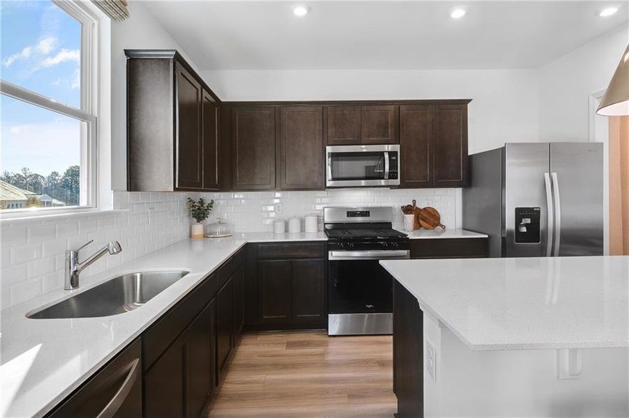 Furnished interior view inside a new home in Sun City Peachtree, Griffin (Image 10). Furnished interior view inside a new home in Sun City Peachtree, Griffin (Image 10).