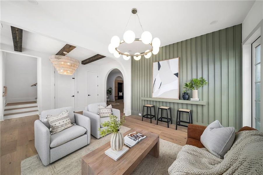 Furnished interior view inside a new home in , Milton (Image 15).