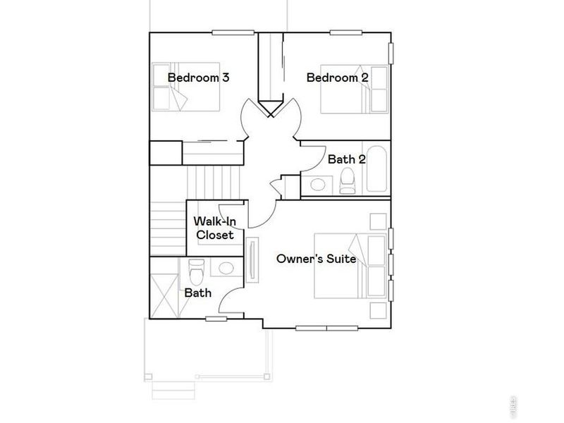 2D floor plan layout of this home in Timber Lark, Fort Collins, CO (Image 2). 2D floor plan layout of this home in Timber Lark, Fort Collins, CO (Image 2).
