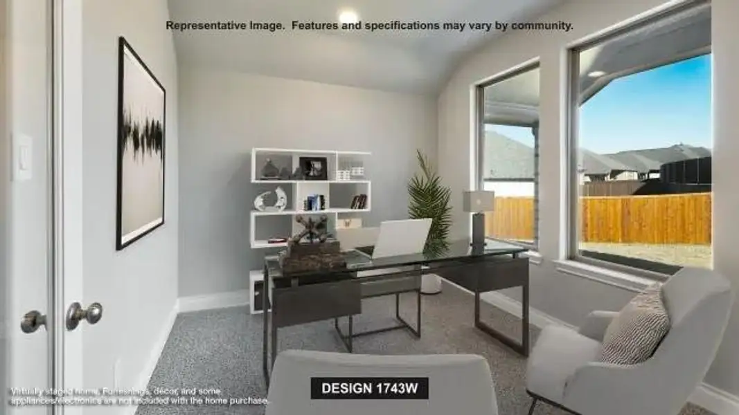 Furnished interior view inside a new home in Woodhavyn, Magnolia (Image 6).