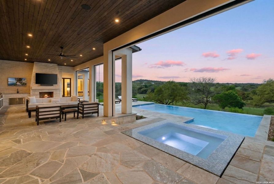 Exterior details and patio area of a home in , Boerne (Image 25).