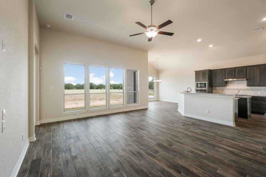 Representative unfurnished interior of a home built from the The Brighton by Whitestone Custom Homes in Johnson Ranch, Bulverde (Image 16). Representative unfurnished interior of a home built from the The Brighton by Whitestone Custom Homes in Johnson Ranch, Bulverde (Image 16).