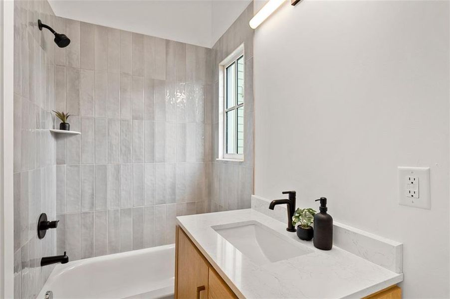 Furnished interior view inside a new home in , Atlanta (Image 34).