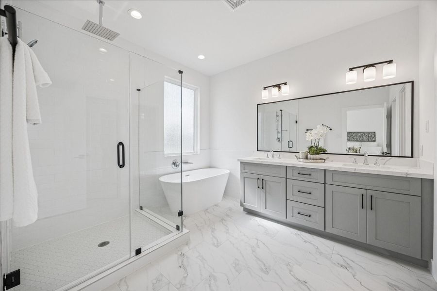 Furnished interior view inside a new home in , Houston (Image 18).