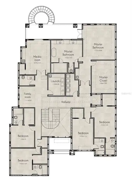 2D floor plan layout of this home in , Tampa, FL (Image 4).