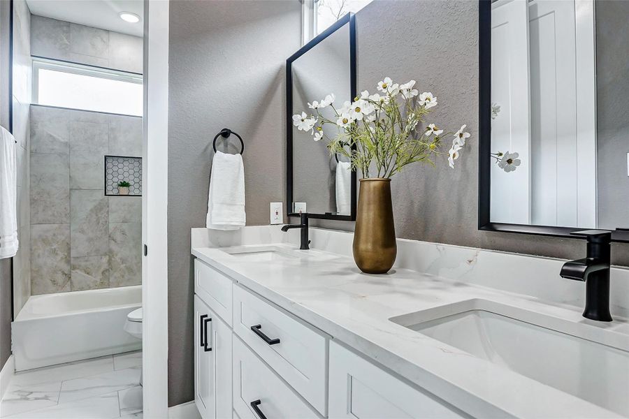 Furnished interior view inside a new home in , Houston (Image 34).