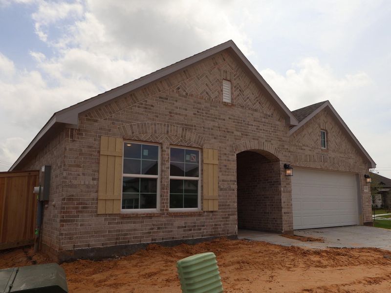In-progress construction of a new home in Lago Mar, Santa Fe, TX (Image 27).