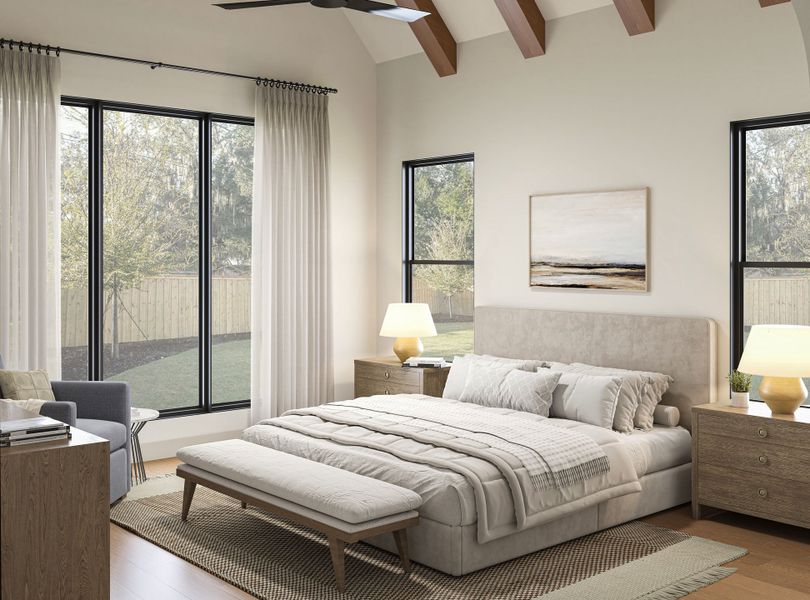 Furnished interior view inside a new home in , Dallas (Image 5).