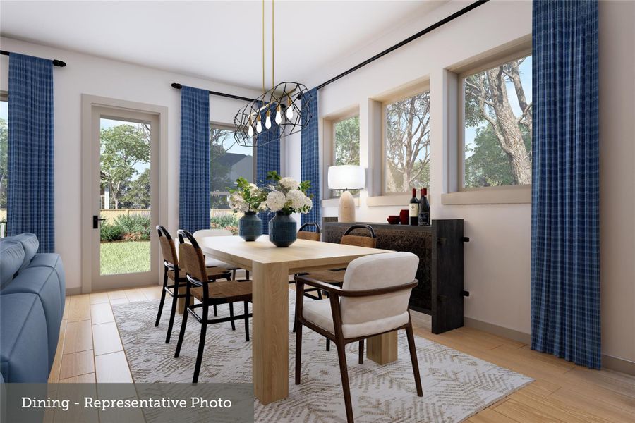 Furnished interior view inside a new home in , Texas City (Image 4).