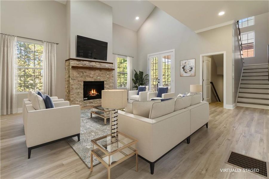Furnished interior view inside a new home in , Atlanta (Image 17).