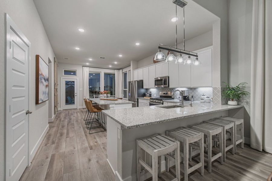 Representative furnished interior of a home built from the Powell by Chesmar Homes in Buffalo Crossing, Cibolo (Image 6).