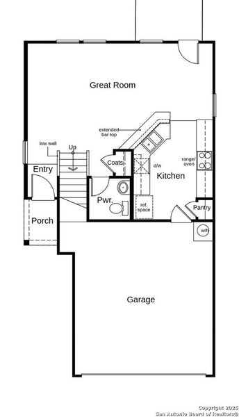 2D floor plan layout of this home in Medina Crossing - Villa Collection, Von Ormy, TX (Image 3). 2D floor plan layout of this home in Medina Crossing - Villa Collection, Von Ormy, TX (Image 3).