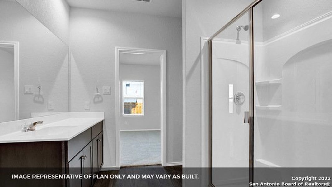 Furnished interior view inside a new home in Brookstone Creek, San Antonio (Image 8).