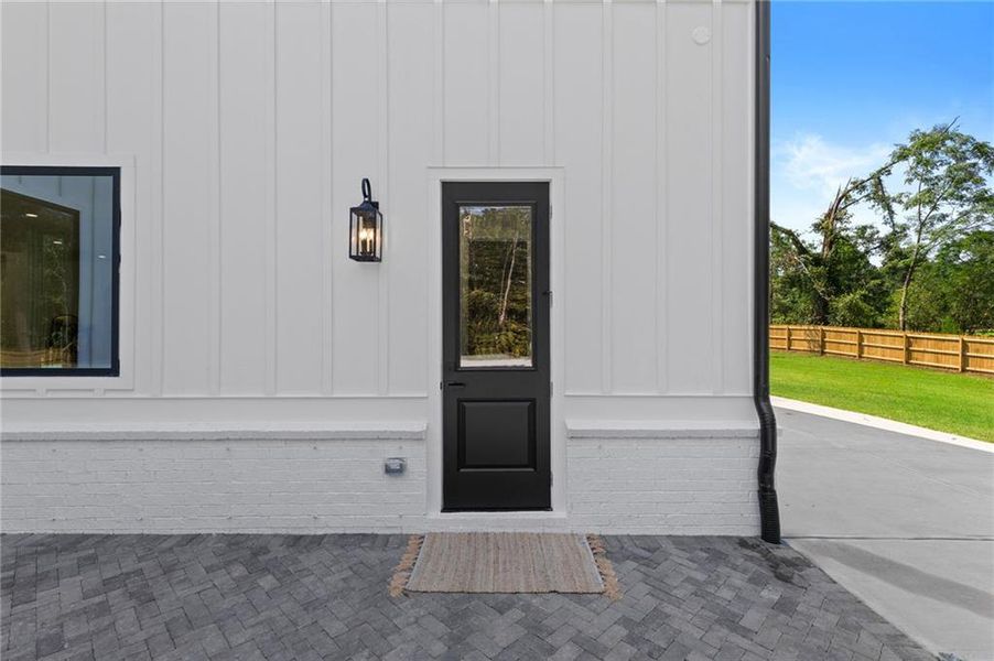 Exterior details and patio area of a home in , Dacula (Image 32).