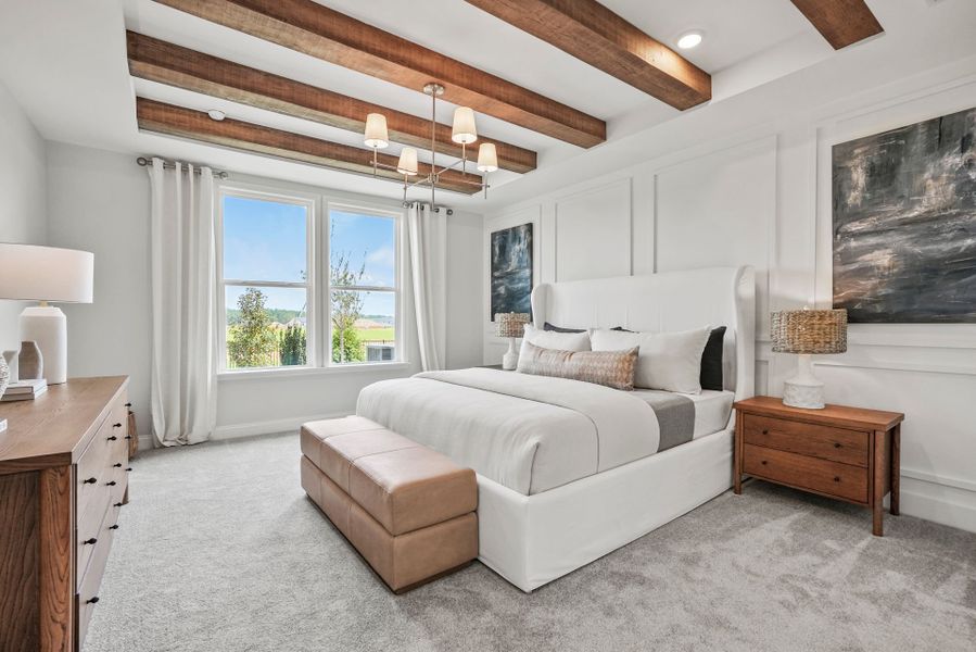 Representative furnished interior of a home built from the Mystique by Del Webb in Del Webb Carolina Ridge, Midland (Image 28).