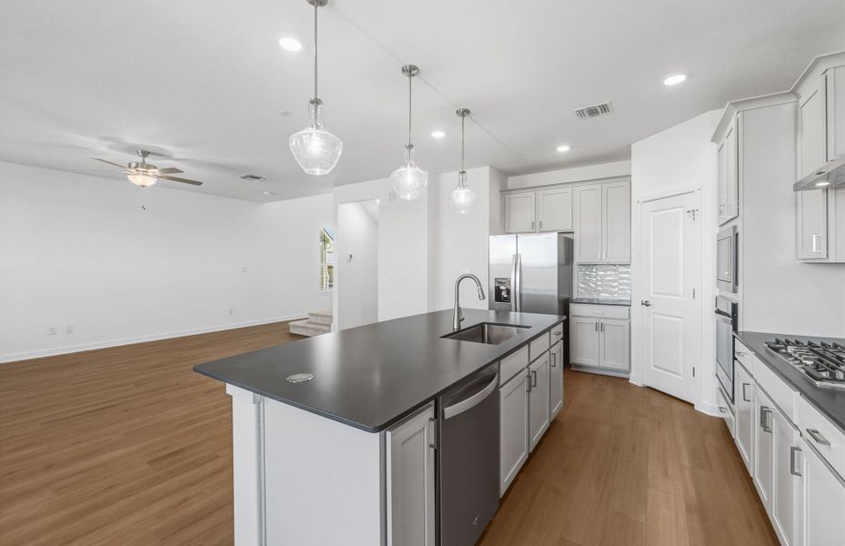 Furnished interior view inside a new home in Santa Rita Ranch, Liberty Hill (Image 10).