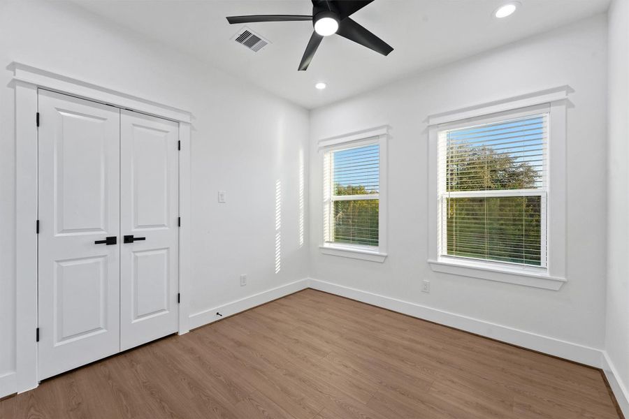 Secondary Bedroom (1)- This bedroom has an additional closet that can be used as Flex Space