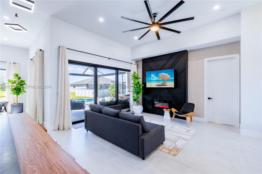 Furnished interior view inside a new home in , Cape Coral (Image 34).