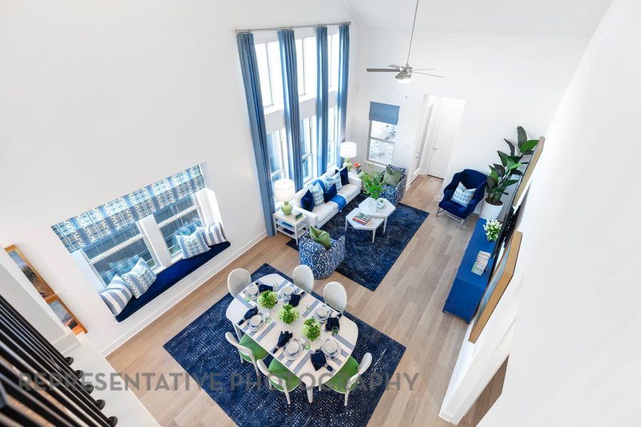 Furnished interior view inside a new home in Pomona, Manvel (Image 30).