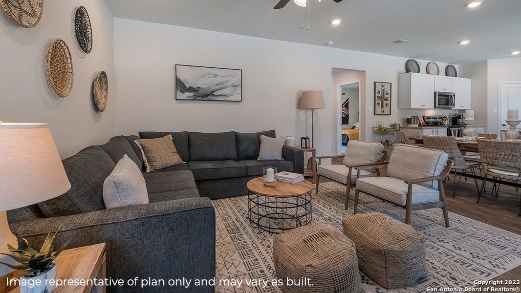 Furnished interior view inside a new home in Redbird Ranch, San Antonio (Image 22).