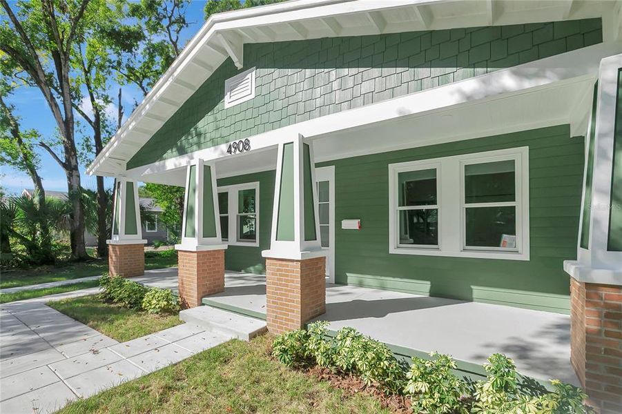 Exterior details and patio area of a home in , Tampa (Image 2). Exterior details and patio area of a home in , Tampa (Image 2).