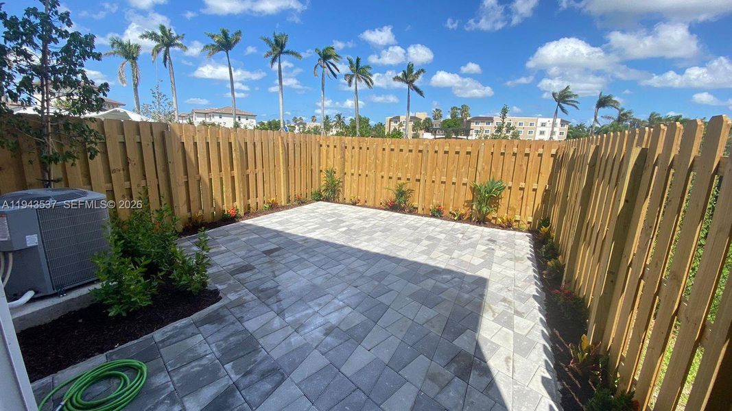 Exterior details and patio area of a home in , Miami (Image 2). Exterior details and patio area of a home in , Miami (Image 2).