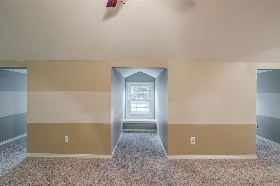 Four dormers in the upstairs primary bedroom, perfect for crafts, work stations, play areas, or more! Four dormers in the upstairs primary bedroom, perfect for crafts, work stations, play areas, or more!