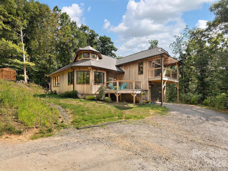 Exterior details and patio area of a home in , Mars Hill (Image 22).