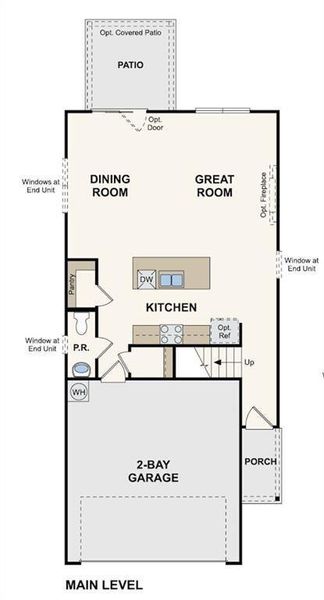 2D floor plan layout of this home in Sherwood Square, Flowery Branch, GA (Image 6).